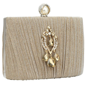 Glitter Top Handle Bag Diamond Party Clutch Purse