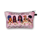 Afro Latin America Women Makeup Bags Girls Organizers for Travel