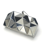 Geometric Evening Bag Clutch Elegent Chain Handbag for Party
