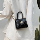 Crocodile Leather Mini Crossbody Bag Women's Shoulder Bag
