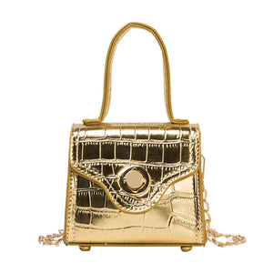 Crocodile Leather Mini Crossbody Bag Women's Shoulder Bag