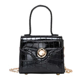Crocodile Leather Mini Crossbody Bag Women's Shoulder Bag