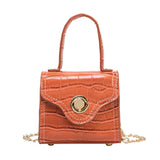 Crocodile Leather Mini Crossbody Bag Women's Shoulder Bag