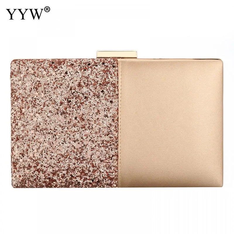 Sequined Glitter Clutch Bag Women Evening Shoulder Handbag