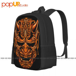 Devil Samurai Mask Guys Punk Japan Yakuza Backpack