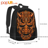 Devil Samurai Mask Guys Punk Japan Yakuza Backpack