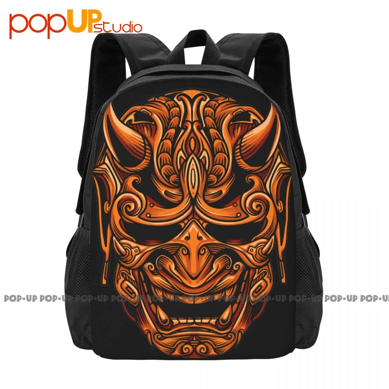 Devil Samurai Mask Guys Punk Japan Yakuza Backpack