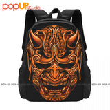Devil Samurai Mask Guys Punk Japan Yakuza Backpack
