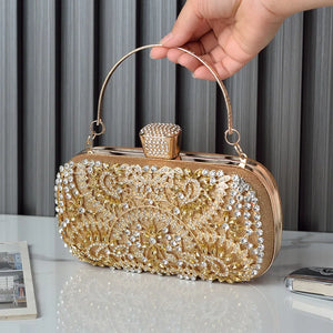 Women Rhinestone Diamond Clutch Mini Crossbody Bags
