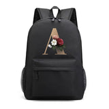 Letter Print Backpack Travel Casual Women Shoulder Bag Student