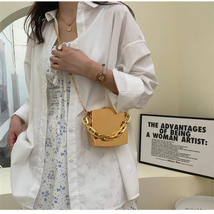 Silver PVC Box Party Evening Clutch Bag Chain Shoulder Crossbody Bags