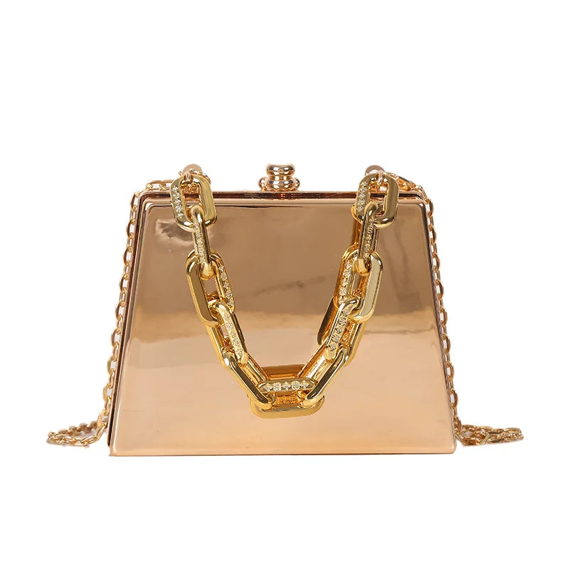 Vintage Mirror Handbag Shoulder Bag Evening Clutch Crossbody Bag