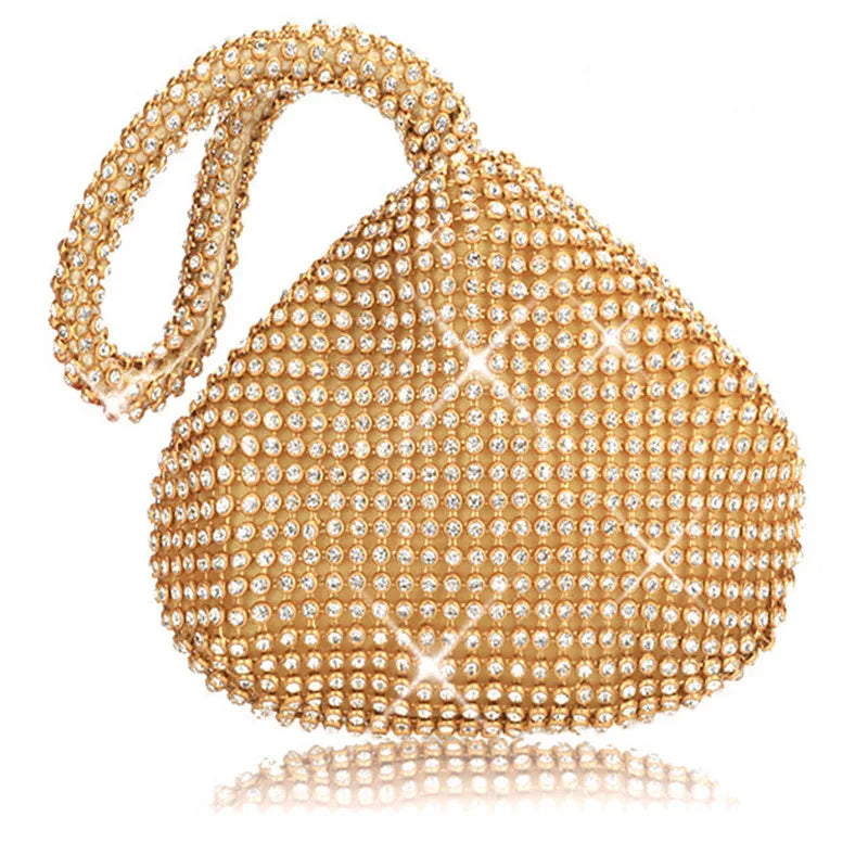 Soft Beaded Women Evening Bags Cover Open Style Bridal Handbags Purse