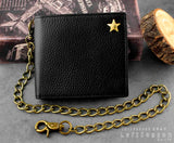 Real Leather Biker Chain Wallet Purse Men's Boys Gift