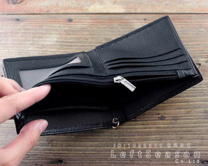 Real Leather Biker Chain Wallet Purse Men's Boys Gift