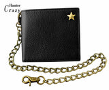 Real Leather Biker Chain Wallet Purse Gift