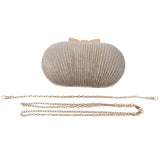 Golden Evening Clutch Bag Metal Bow Clutches Bag Chain Shoulder Bag