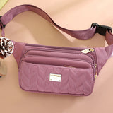 Golden Fanny Packs Women Waterproof Nylon Waist Pack Hip Bum Belt Bags