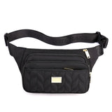 Golden Fanny Packs Women Waterproof Nylon Waist Pack Hip Bum Belt Bags