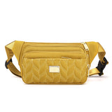 Golden Fanny Packs Women Waterproof Nylon Waist Pack Hip Bum Belt Bags