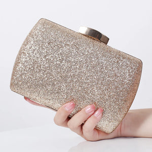 Golden Purse Clutches Sequin Cross Body Bag Party Handbag