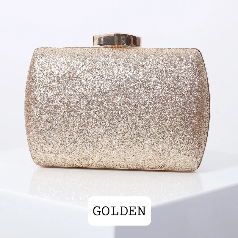 Golden Purse Clutches Sequin Cross Body Bag Party Handbag