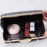 Golden Purse Clutches Sequin Cross Body Bag Party Handbag
