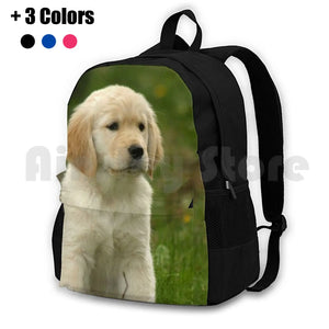Golden Retriever Puppy Outdoor Hiking Backpack Riding Climbing Sports Bag