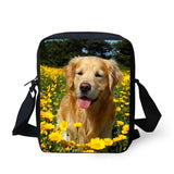 Golden Retriever Messenger Bag for Boys