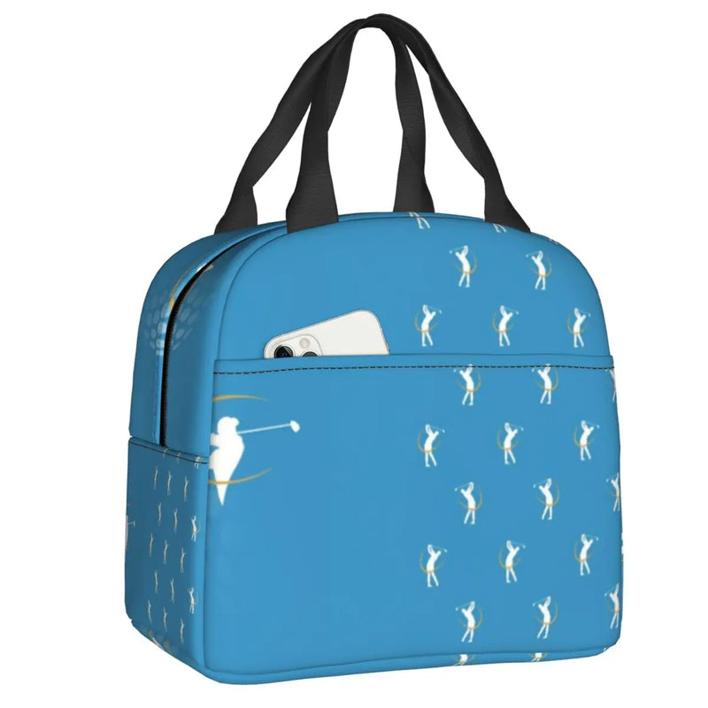 Golfers Golf Thermal Lunch Bag Funny Sport Portable Tote Work School Travel