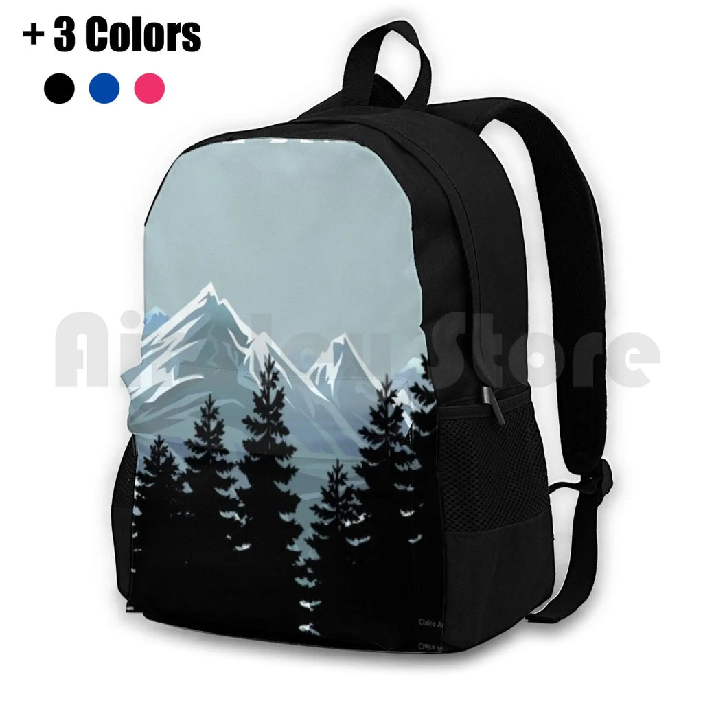 Vintage Skiing Poster Outdoor Sports Bag