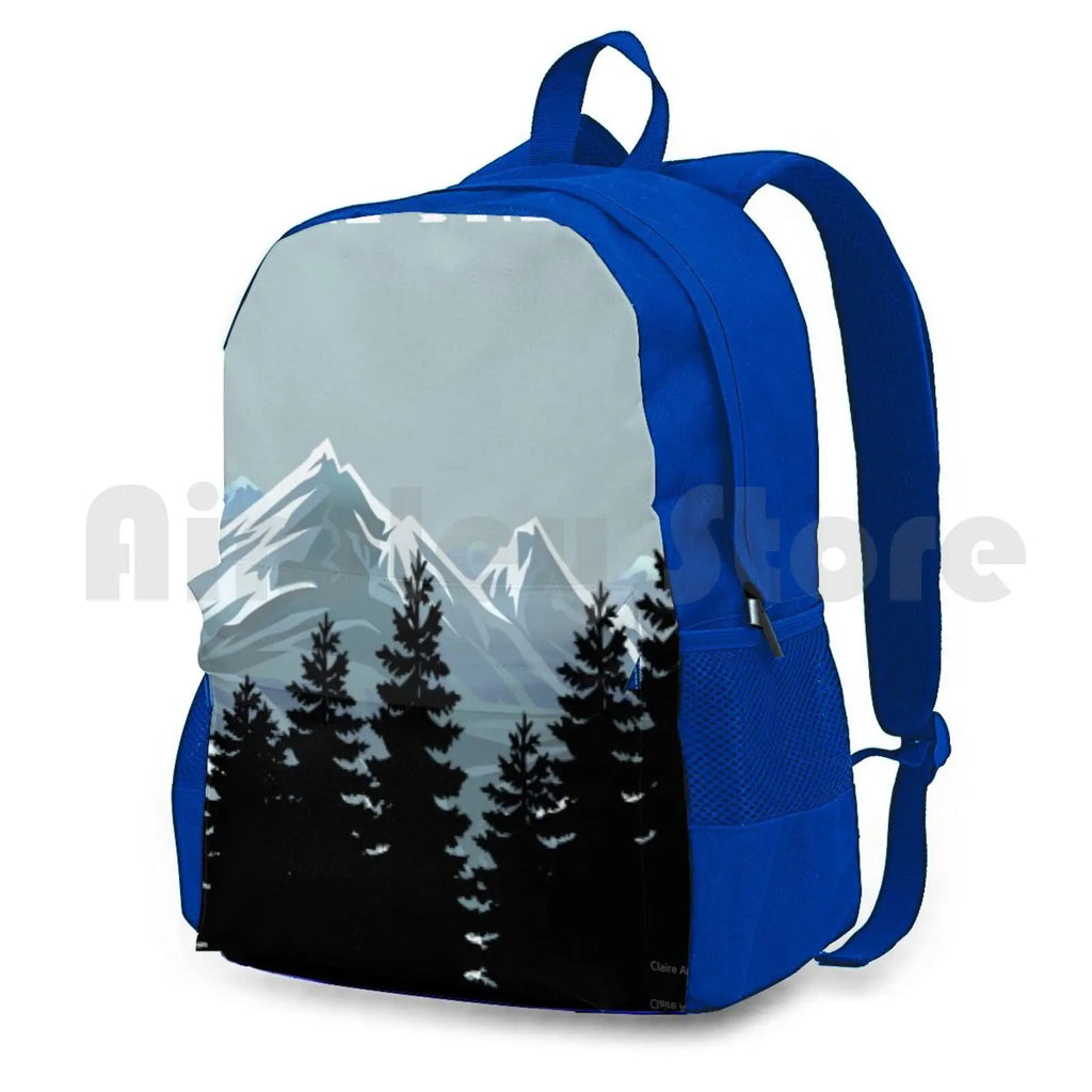 Vintage Skiing Poster Outdoor Sports Bag