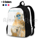Golden Snub Nosed Monkey Outdoor Hiking Backpack