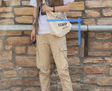 2022ss HUMAN Bear Canvas Crossbody Bag Couple