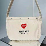 1:1 HUMAN Flying Duck Shoulder Messenger Bag Couple Canvas Casual Bag