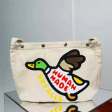 1:1 HUMAN Flying Duck Shoulder Messenger Bag Couple Canvas Casual Bag