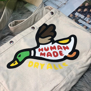 1:1 HUMAN Flying Duck Shoulder Messenger Bag Couple Canvas Casual Bag