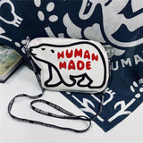 Polar Bear Pattern Shoulder Messenger Bag for Men and Women