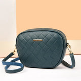 Lattice Crossbody Shoulder Bag Leather Handbags For Women