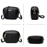 Lattice Crossbody Shoulder Bag Leather Handbags For Women