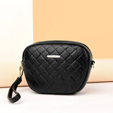 Lattice Crossbody Shoulder Bag Leather Handbags For Women