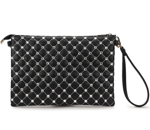 Diamond Lingge Pu Leather Red Envelope Bag Handbag Shoulder Bag