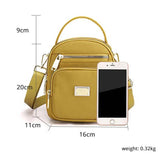 Nylon Multi-Layer Large Capacity Shoulder Bag