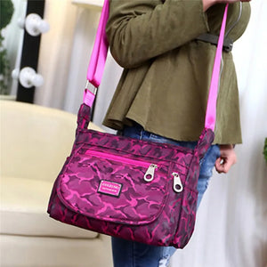 Women Shoulder Bag Ladies Nylon Waterproof High Capacity Messenger Bag