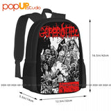 Gorerotted Mutilated Death Metal Backpack Large Gym Tote Bag