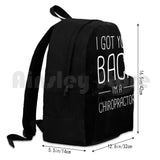 Funny Chiropractor Backpack for Outdoor Activities