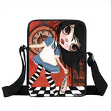 Gothic Angel Young Women Messenger Bag Cartoon Crossbody Bag Girls Handbag