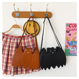 Gothic Bat Vegan Shoulder Bag Cartoon Purses and Handbags for Women
