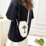 Gothic Coffin Cross Women Shoulder Bag