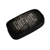 Gothic-Logo Pen Box Student School Anime Zipper Pen Bag